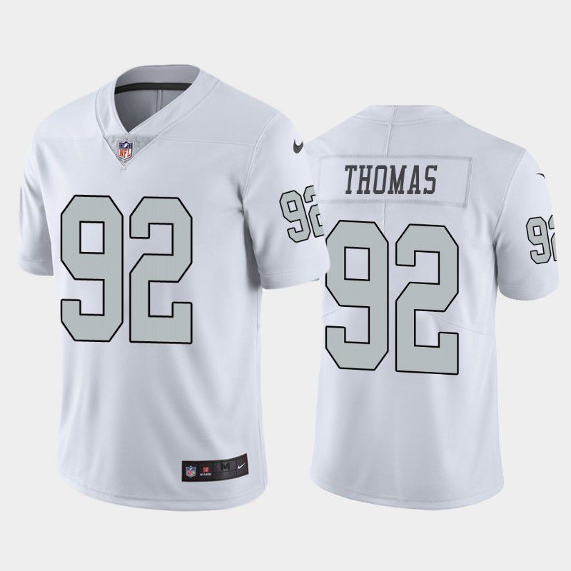 Men Oakland Raiders #92 Solomon Thomas Nike White Color Rush Legend NFL Jersey->oakland raiders->NFL Jersey